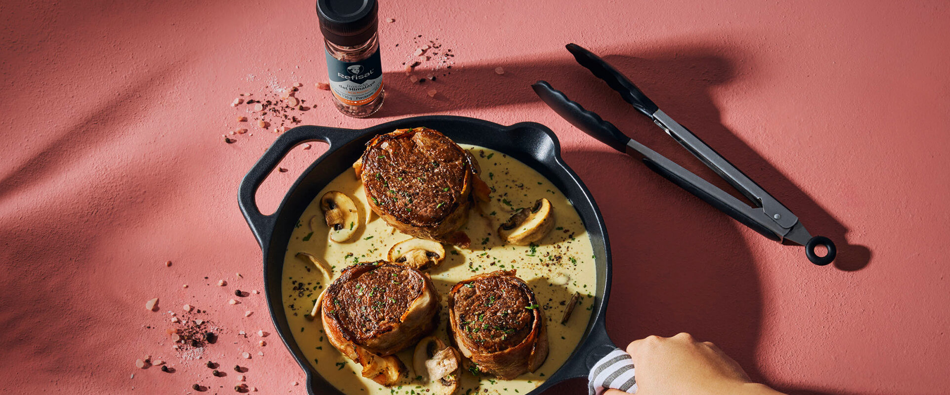 Filet Mignon con salsa de pimienta